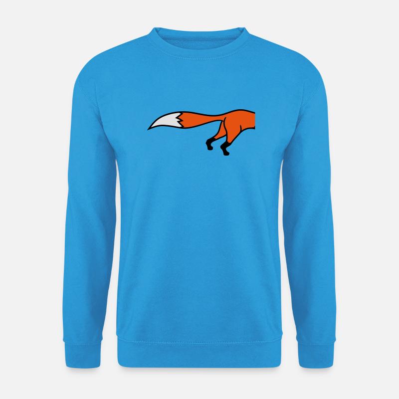 halb hinten hinterteil fuchs schön design cool com - Unisex Pullover - Meeresblau