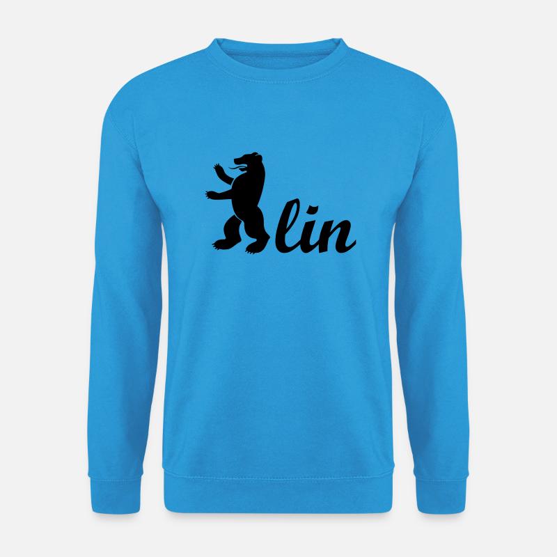 Berlin, Bär + lin - Unisex Pullover - Meeresblau
