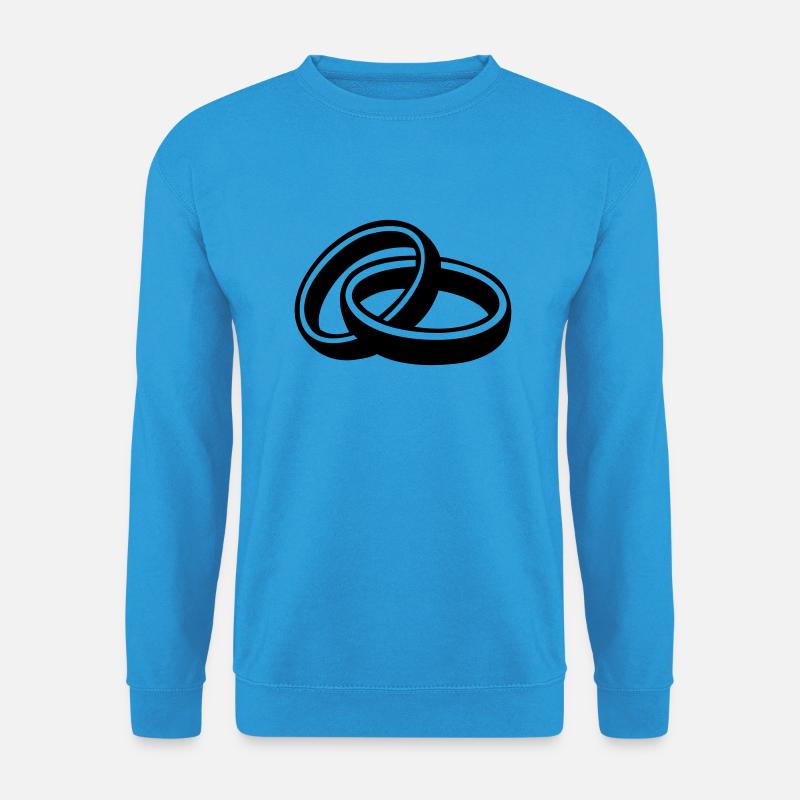 eheringe_01 - Unisex Pullover - Meeresblau