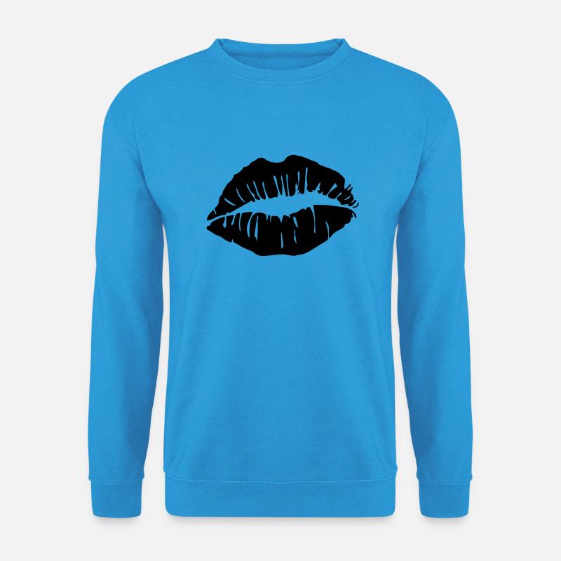 Kussmund - Unisex Pullover - Meeresblau