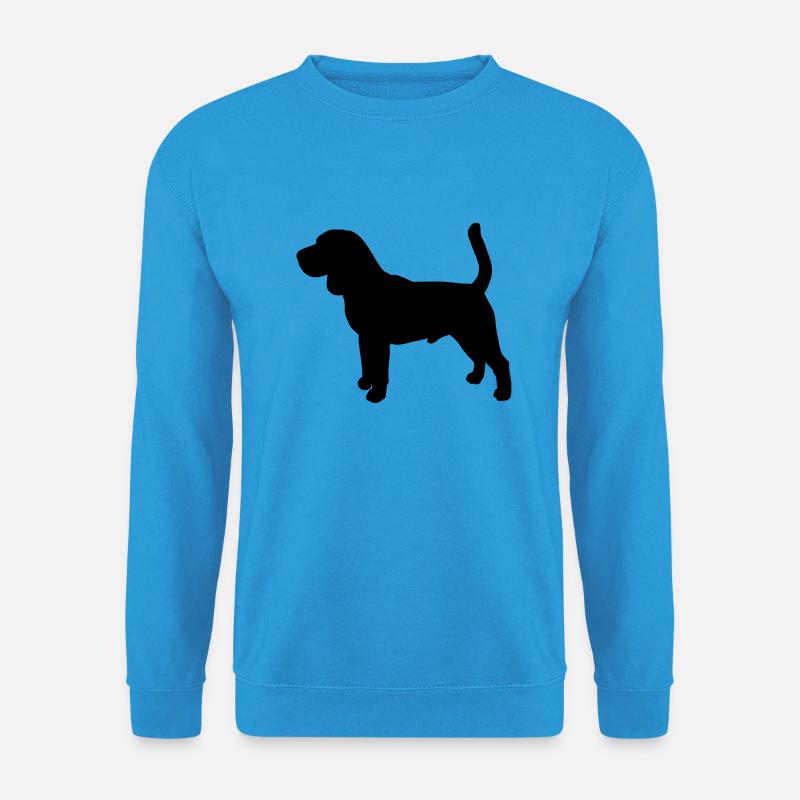 Beagle standing - Unisex Sweatshirt - sea blue