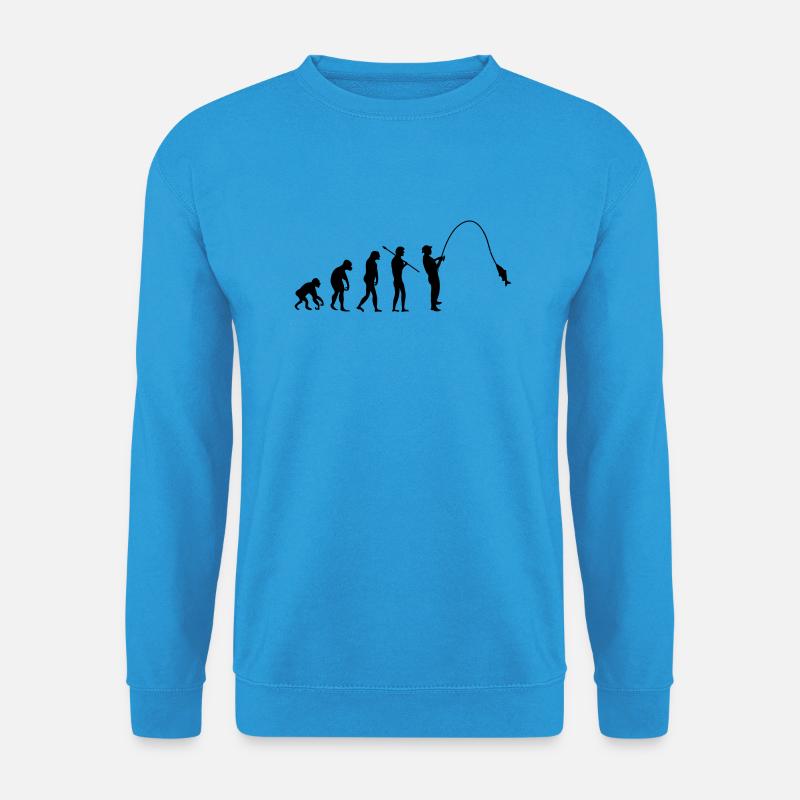 fishing_evolution_001 - Unisex Sweatshirt - sea blue