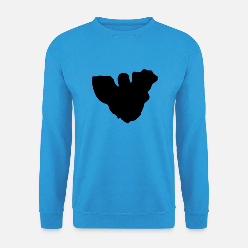 Moorea Karte - Unisex Pullover - Meeresblau