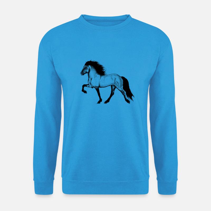 Tölter Illustration - Unisex Pullover - Meeresblau