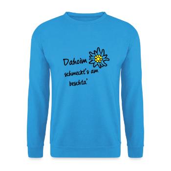 Dahoim Tassen & Zubehör - Unisex Pullover - Meeresblau - Vorne - Alina (178cm) & Michal (187cm)