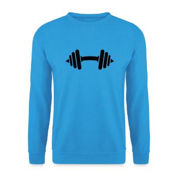 kurzhantel__f1 - Sweat-shirt Unisexe - bleu mer - Devant - Alina (178cm) & Michal (187cm)
