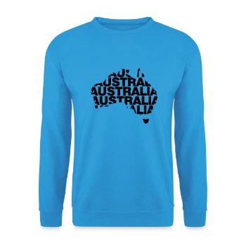 Australien - Unisex Pullover - Meeresblau - Vorne - Alina (178cm) & Michal (187cm)