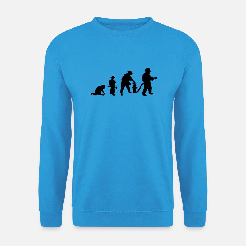 Evolution du pompier - Sweat-shirt Unisexe - bleu mer