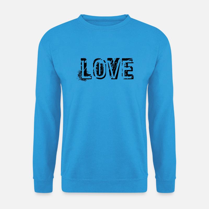 LOVE STAMP - Unisex Pullover - Meeresblau
