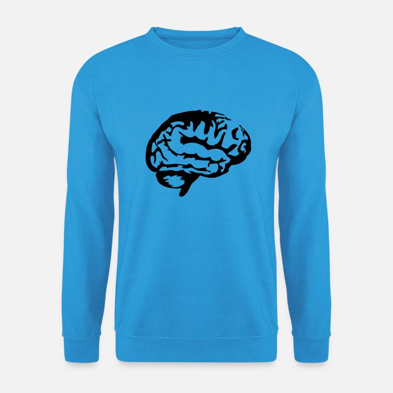 Brain_silhouette - Unisex Pullover - Meeresblau