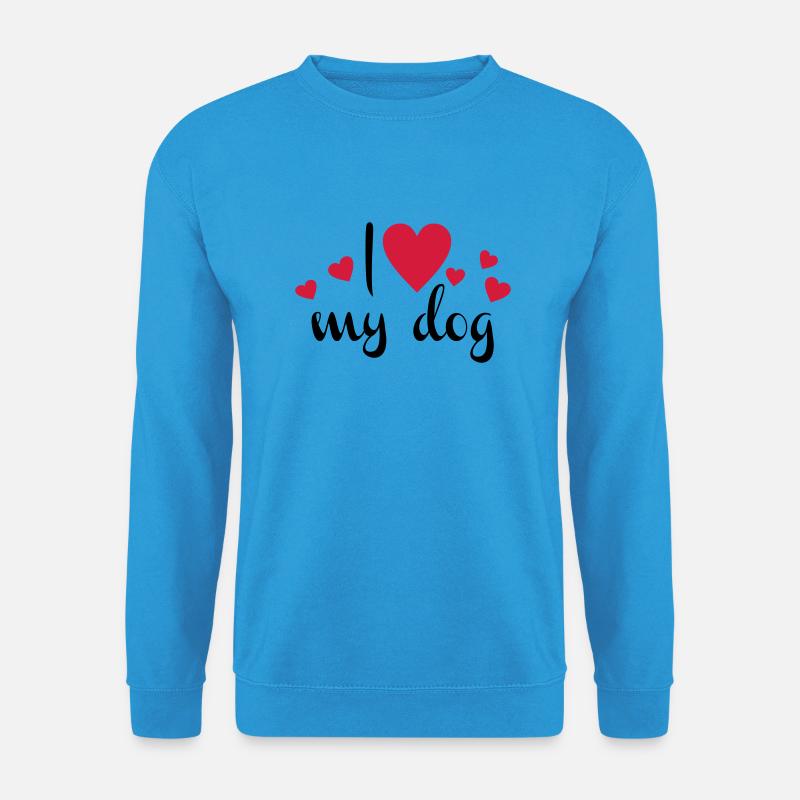 Hund - Unisex Pullover - Meeresblau