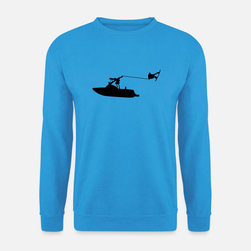 wakeboat_4 - Unisex Pullover - Meeresblau