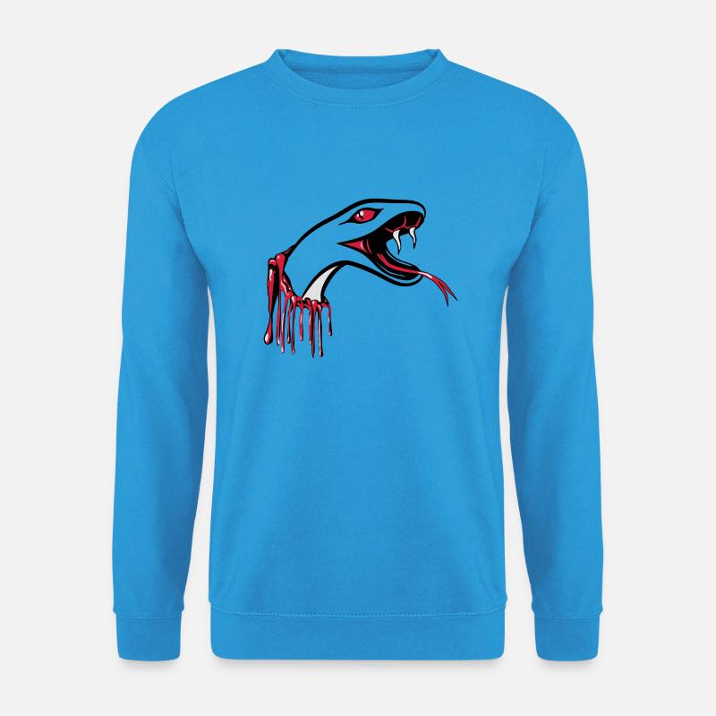 Schlange blut cool - Unisex Pullover - Meeresblau