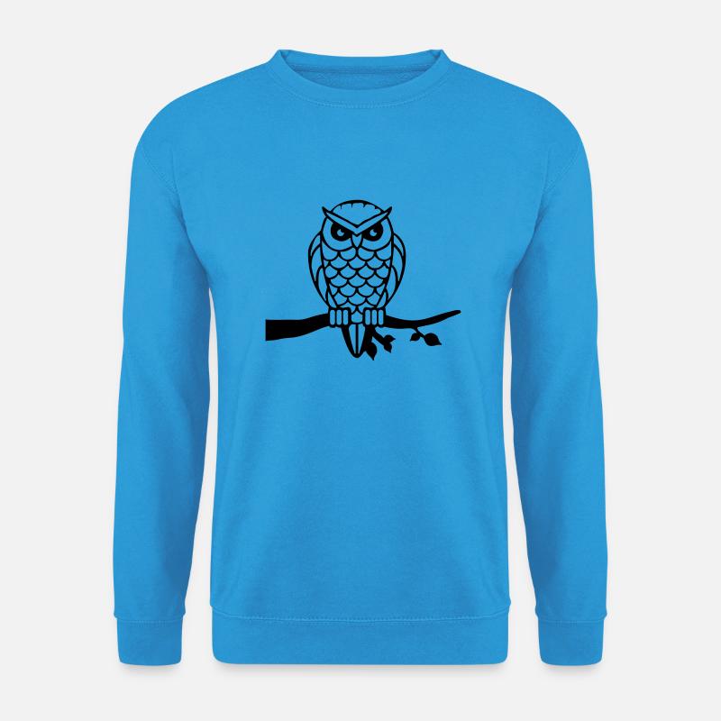 owl_001 - Unisex Pullover - Meeresblau