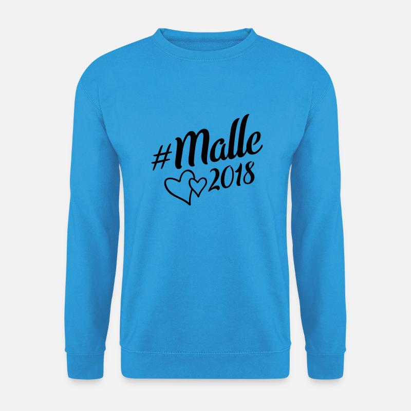 malle 2018 herz - Unisex Pullover - Meeresblau