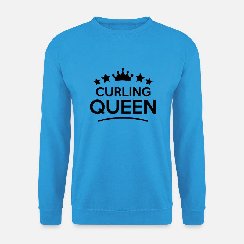 curling queen stars - Unisex Pullover - Meeresblau