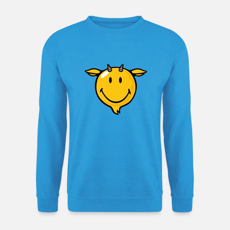 Smiley Goat - Unisex Pullover - Meeresblau