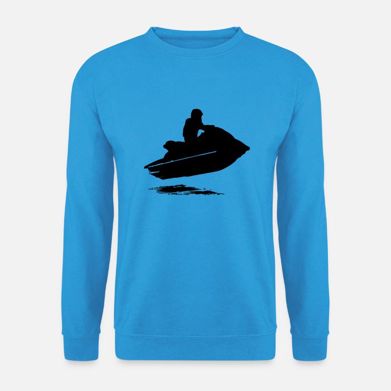 Jetski - Jet-Ski - Wassermotorrad - Jetboot - Unisex Pullover - Meeresblau