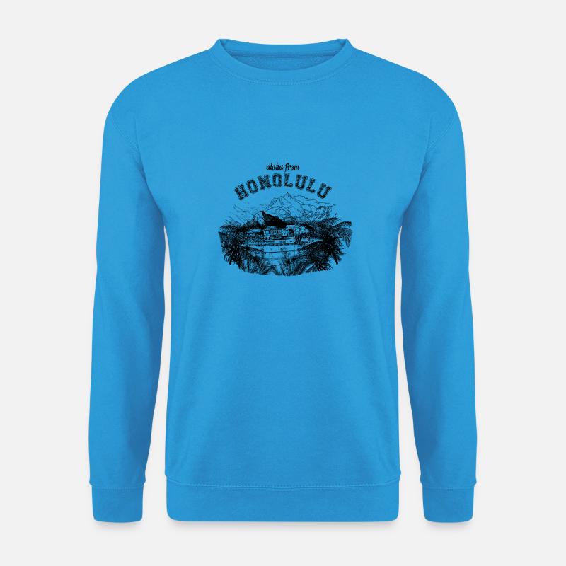 Aloha Honolulu - Unisex Pullover - Meeresblau