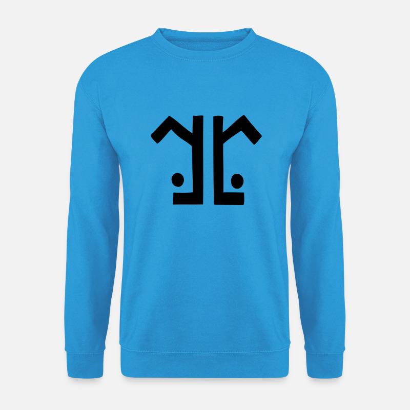 logo gerade klein - Unisex Pullover - Meeresblau