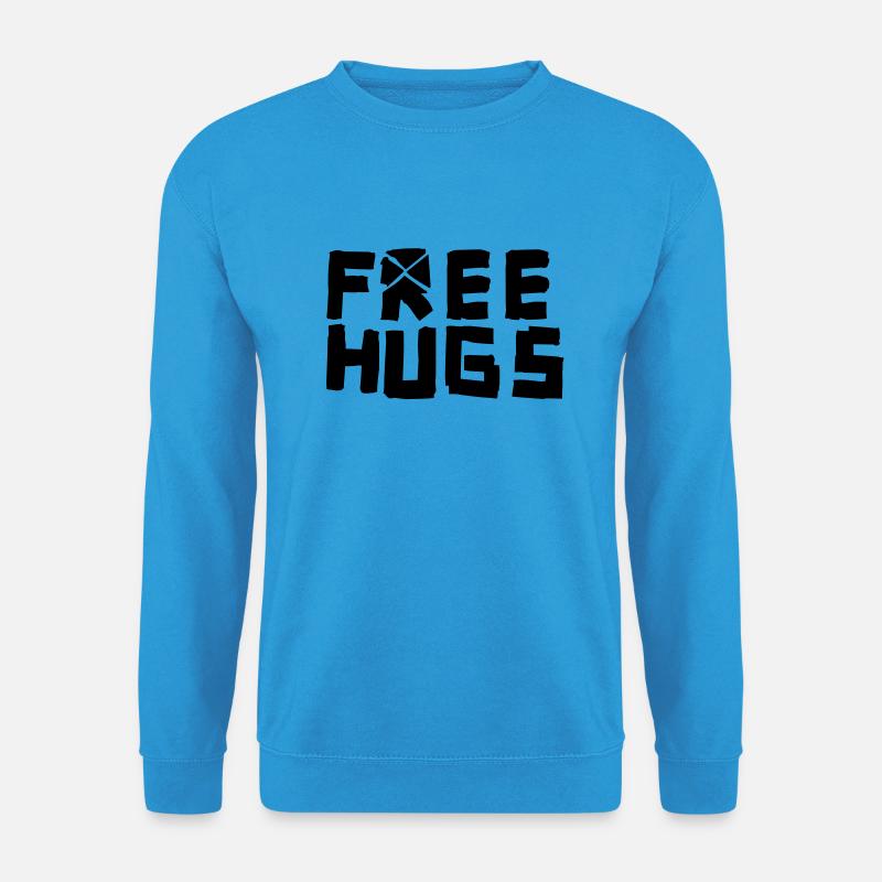 Free hugs - Unisex Pullover - Meeresblau