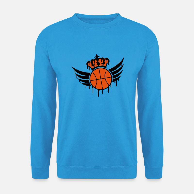 Basketball Blazon Logo Graffiti - Unisex Pullover - Meeresblau