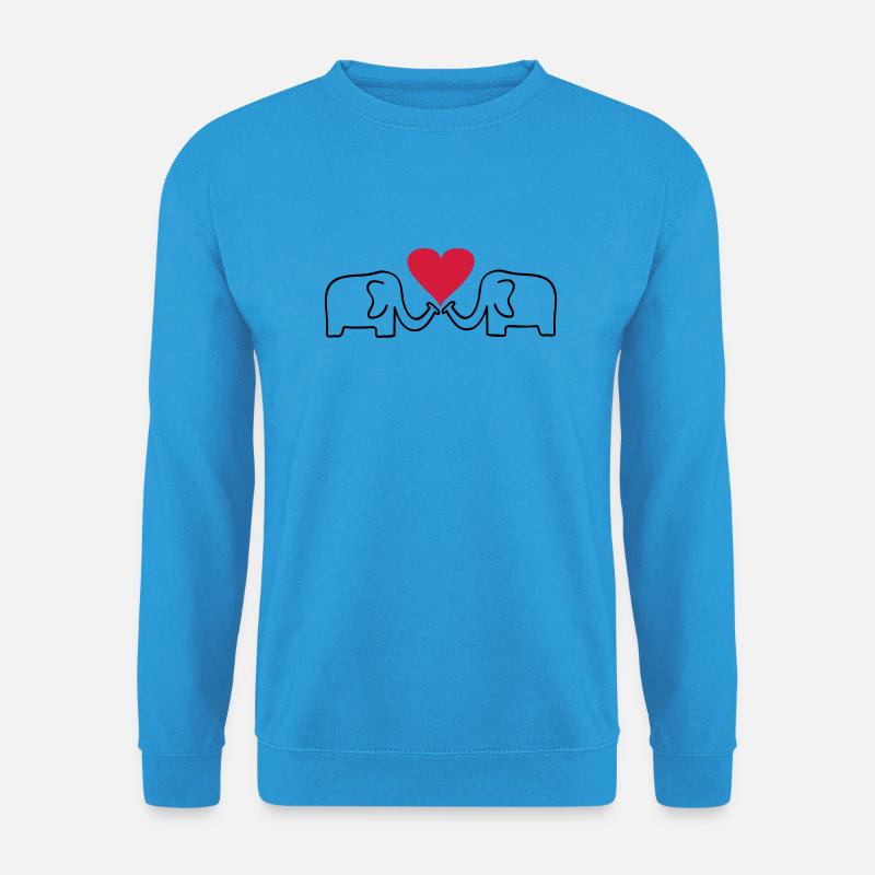 elefant - Unisex Pullover - Meeresblau