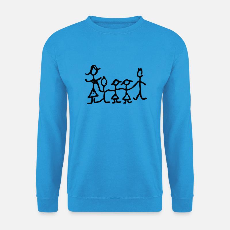 Familie - Unisex Pullover - Meeresblau