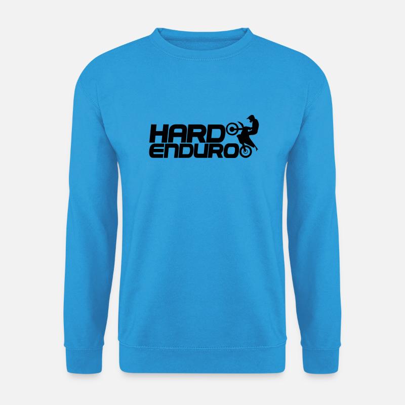Hard Enduro Biker - Unisex Pullover - Meeresblau