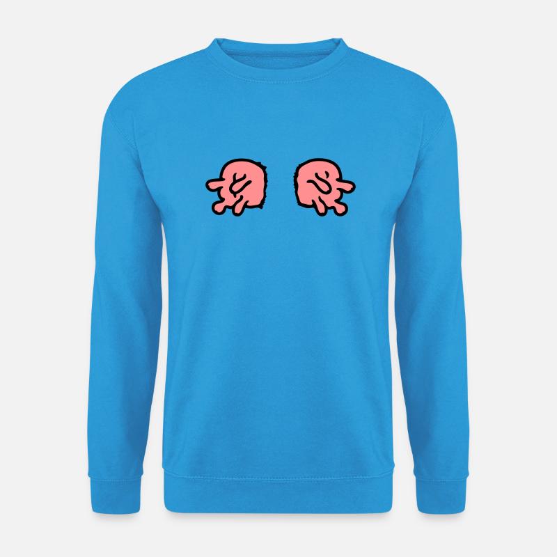 doppeltes Euter - Unisex Pullover - Meeresblau