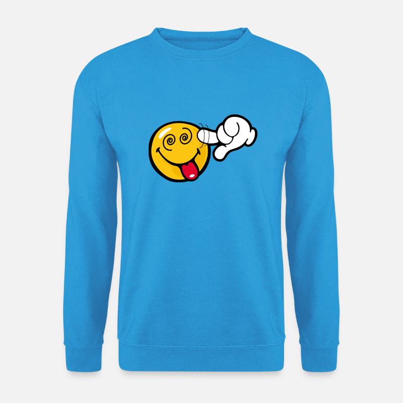 Smiley Stupid - Unisex Pullover - Meeresblau