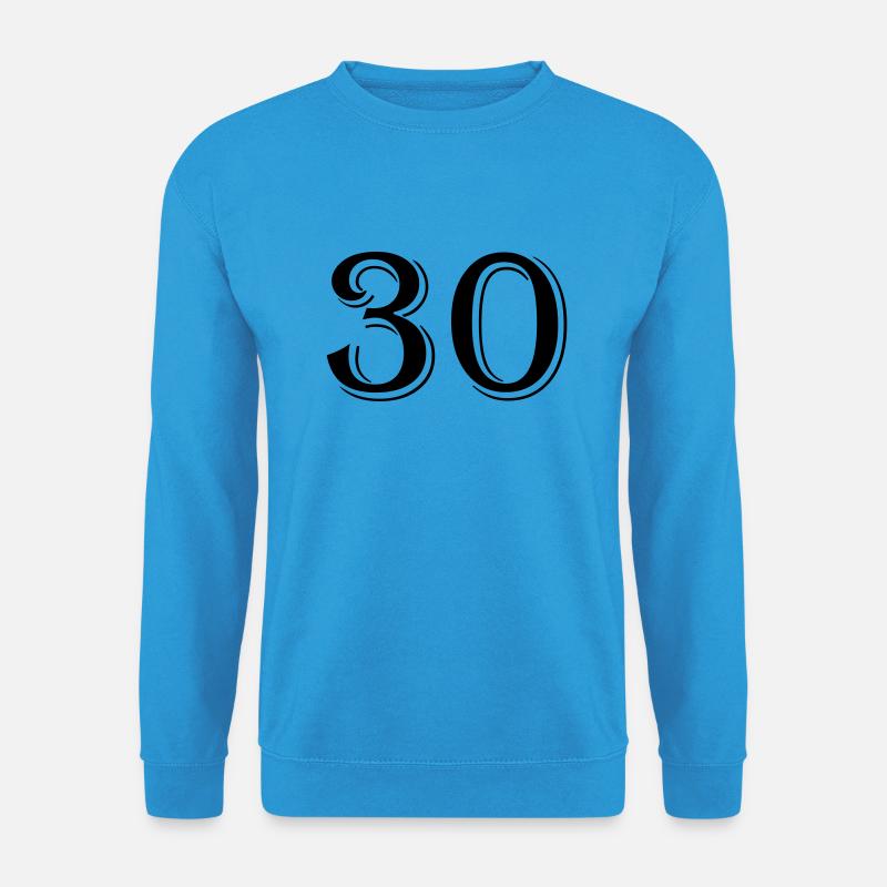 30 - Unisex Pullover - Meeresblau