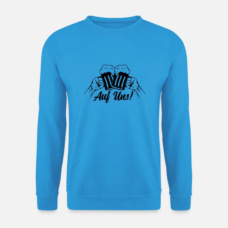 bier auf uns anstossen - Unisex Pullover - Meeresblau
