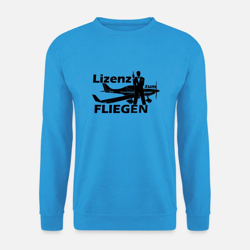 lizenz motorflug - Unisex Pullover - Meeresblau