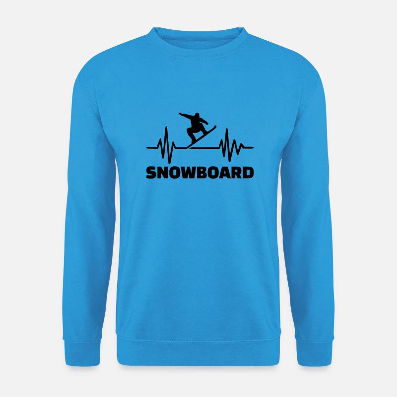 Snowboard - Unisex Pullover - Meeresblau