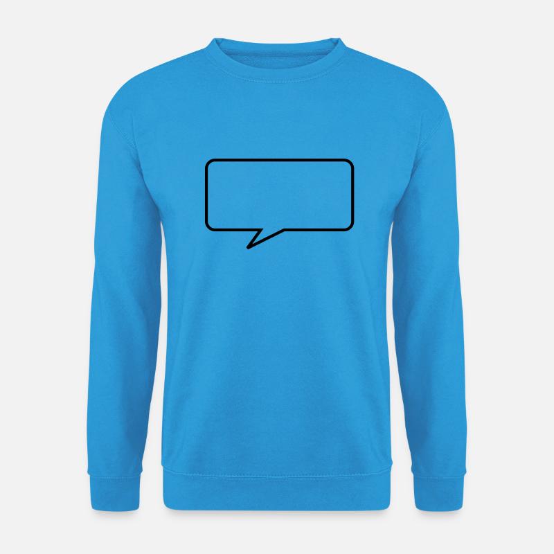 Talking bubble - Unisex Pullover - Meeresblau