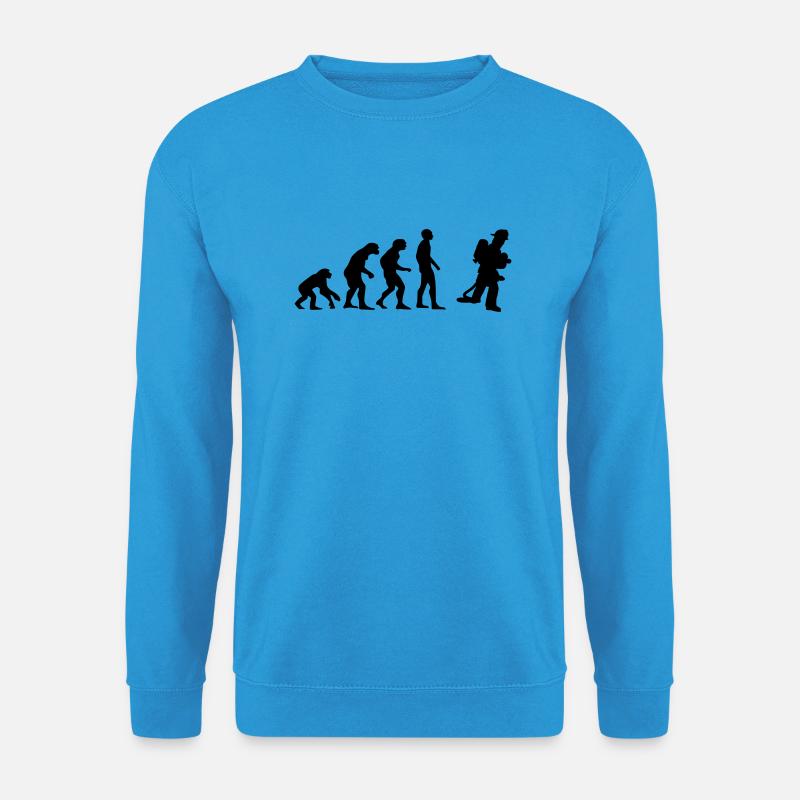 firefighter evolution - Unisex Sweatshirt - sea blue