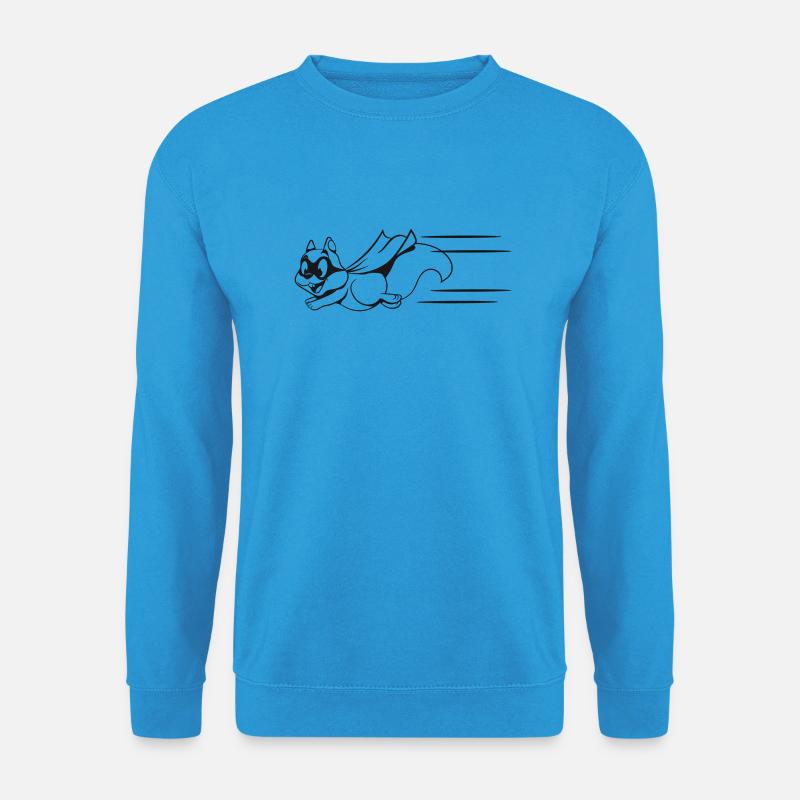Eichhörnchen super held - Unisex Pullover - Meeresblau