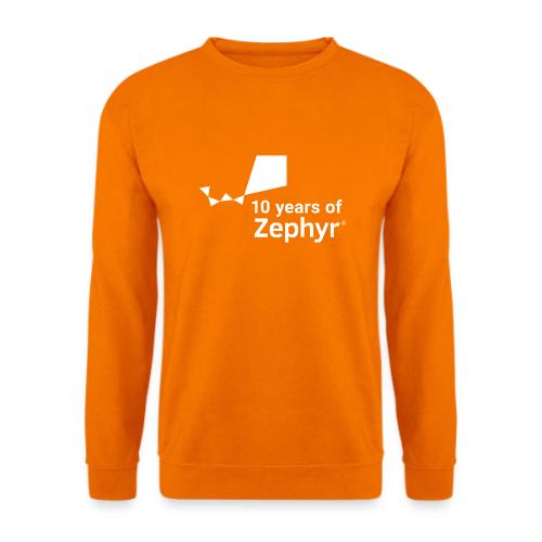 Zephyr 10th Anniversary Stacked White - Unisex Pullover