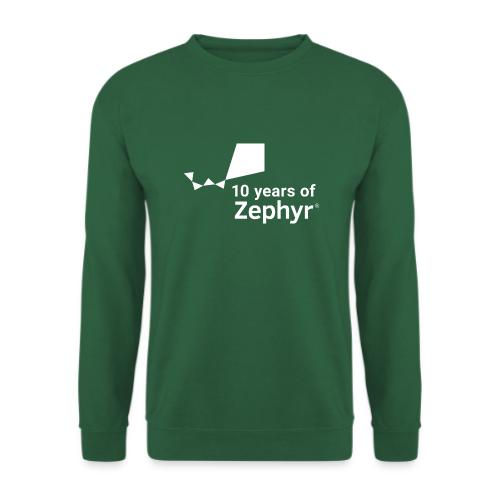 Zephyr 10th Anniversary Stacked White - Unisex Pullover