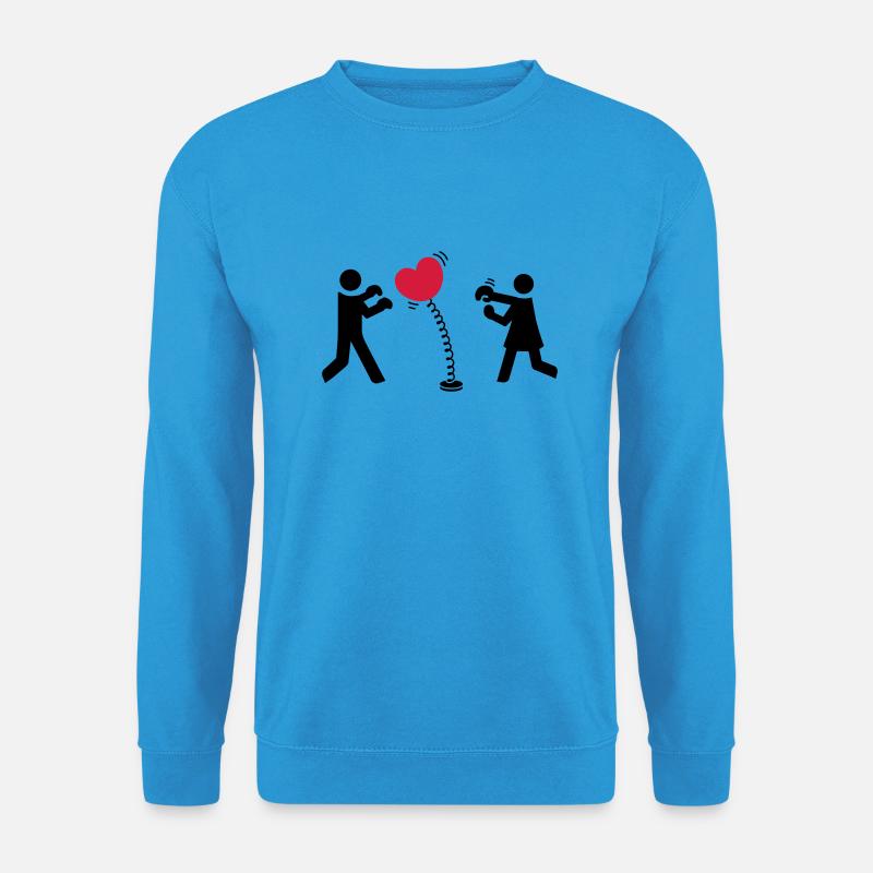 Herz boxen - Unisex Pullover - Meeresblau
