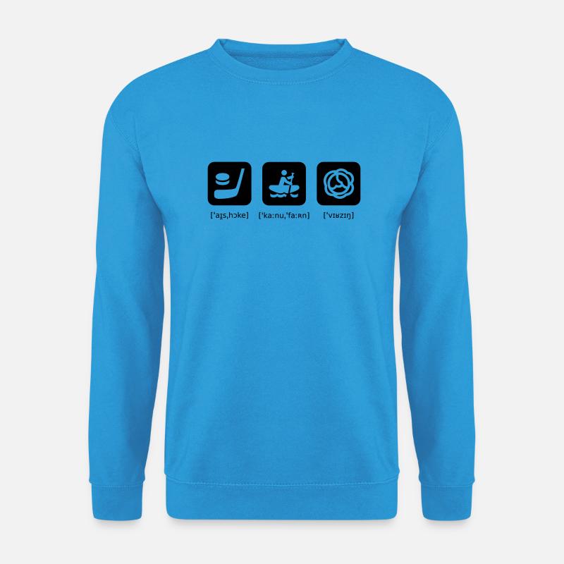 Icehockey Kanufahren Wirsing - Unisex Pullover - Meeresblau