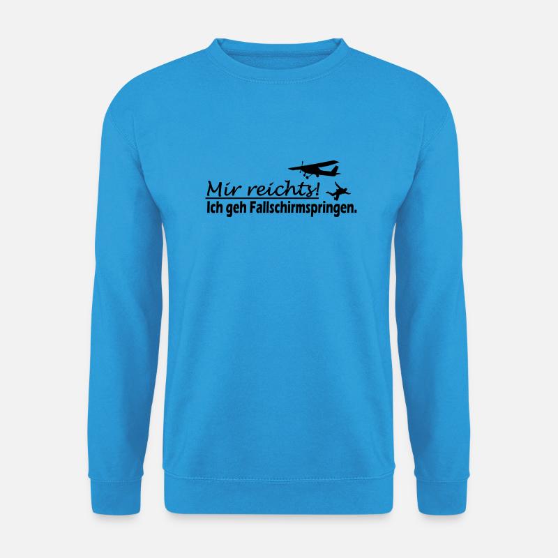 Fallschirmspringer Sport Geschenk - Unisex Pullover - Meeresblau
