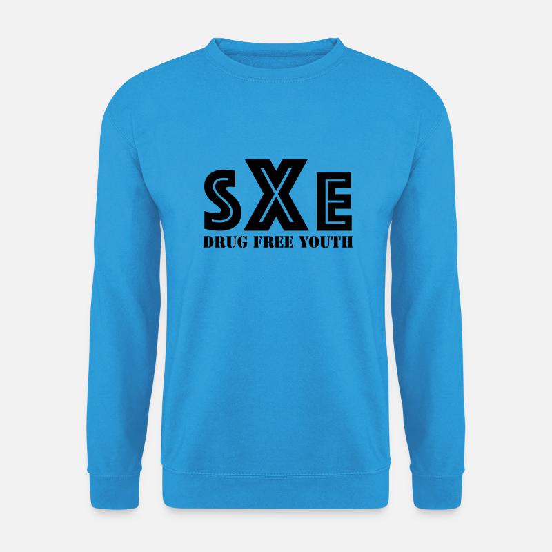 straight edge - Unisex Pullover - Meeresblau