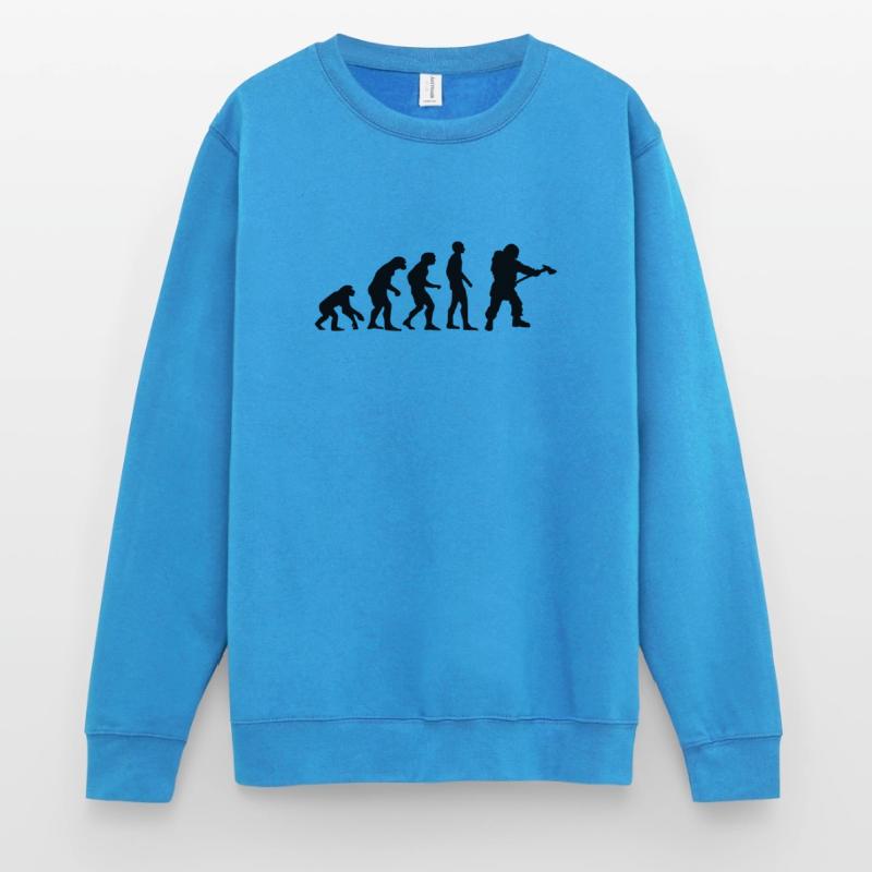 evolution pompier Sweat-shirt Unisexe