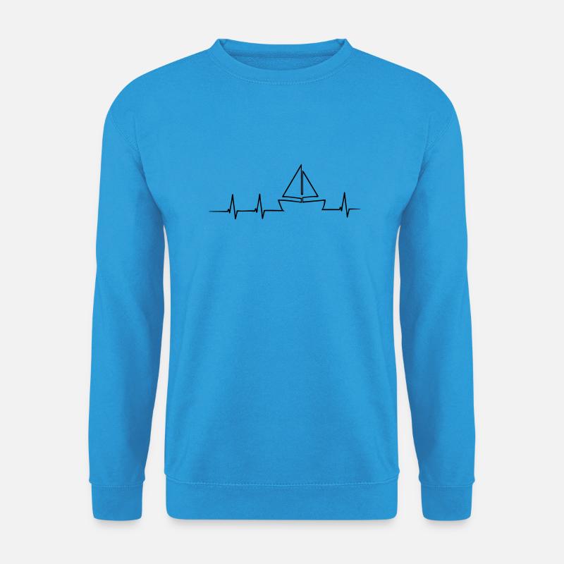 Segler Herzschlag - Unisex Pullover - Meeresblau