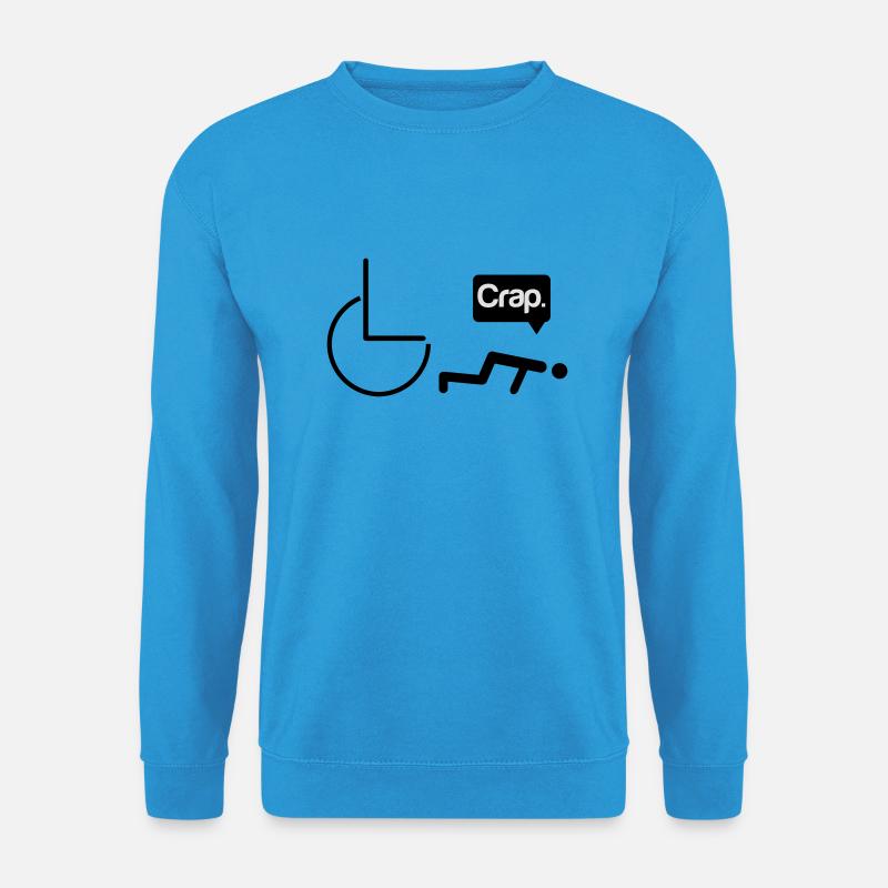 Crap wheelchair - Unisex Pullover - Meeresblau