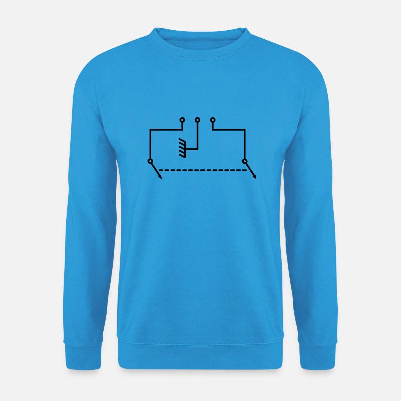 Schaltkreis - Unisex Pullover - Meeresblau