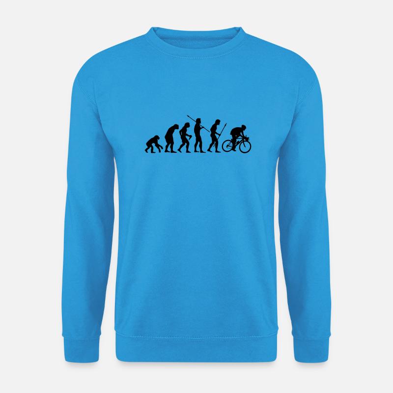 Biker evolution - Unisex Sweatshirt - sea blue