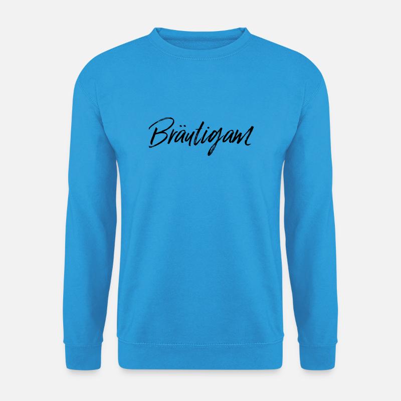 Bräutigam schwarz - Unisex Pullover - Meeresblau